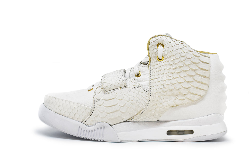 White Python Air Yeezy 2 by TailorMade Customs.