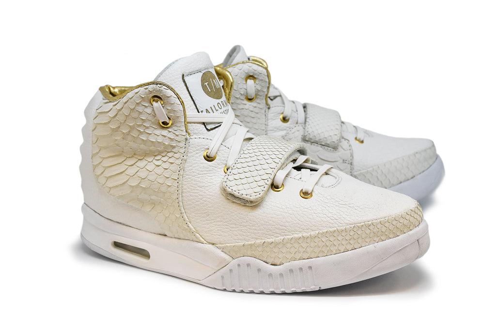 White Python Air Yeezy 2 by TailorMade Customs.